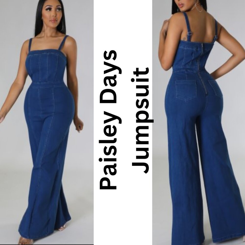 Paisley Days Jumpsuit: NWOT  SIZE S-M